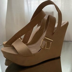 Nude wedges (size 8.5)